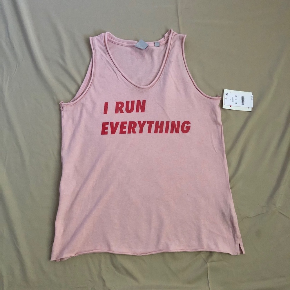 NWT femenist Pink Girl Power Top